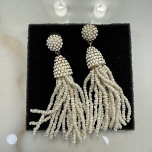 Baublebar white tassel earrings ✨